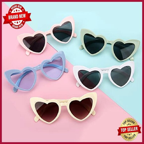 12 Heart Shaped Hair Claw Clips Set Bridal Shower Wedding Party Favors main image 5